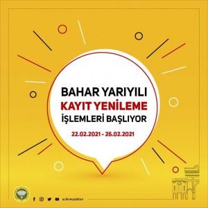 İstanbul Üniversitesi (AUZEF) 2021 Bahar Dönemi Kayıt Yenilemeleri