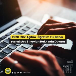 2021 AUZEF Bahar Dönemi Arasınavları Çevrimiçi Yapacak