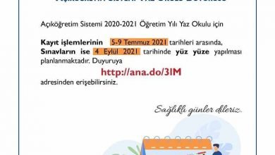 Aof 2021 Yaz Okulu Kayıtları