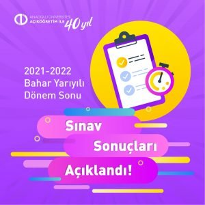 2022 AÖF Final Sınavı Sonuçları