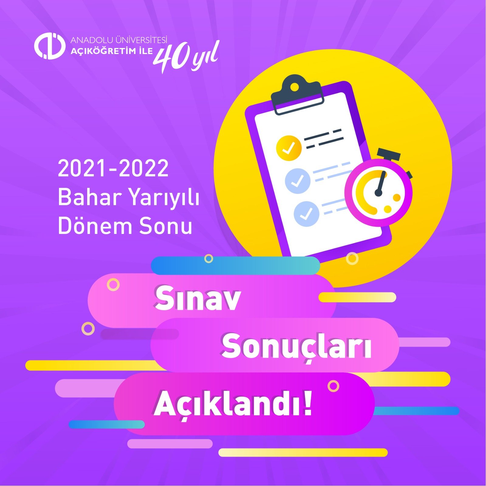 2022 AÖF Final Sınavı Sonuçları