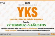 2022 YKS Tercihleri