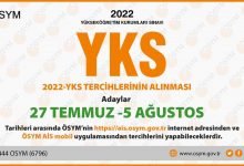 2022 YKS Tercihleri