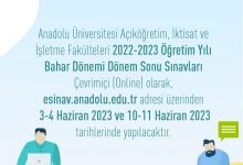 2023 AÖF Final Sınavı Online Olacak