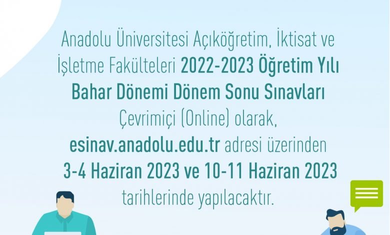 2023 AÖF Final Sınavı Online Olacak