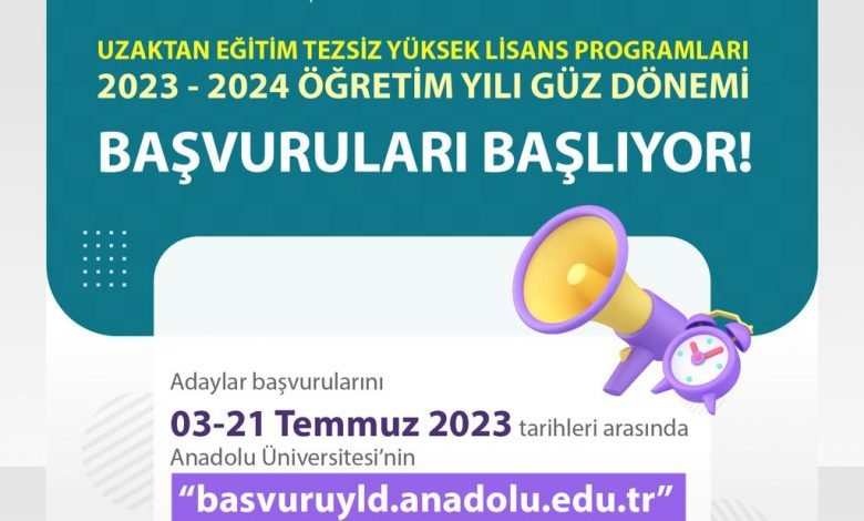 AÖF Yüksek Lisans 2023