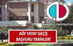 2024 AÖF Yatay Geçiş Başvuruları